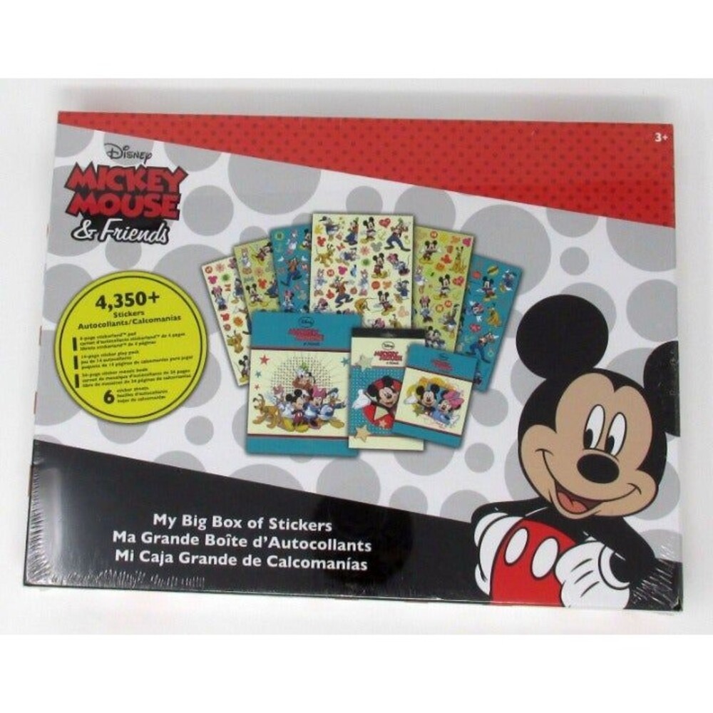 Mickey Mouse & Friends My Big Box of Stickers 4350+ pcs play pack mosiac book
